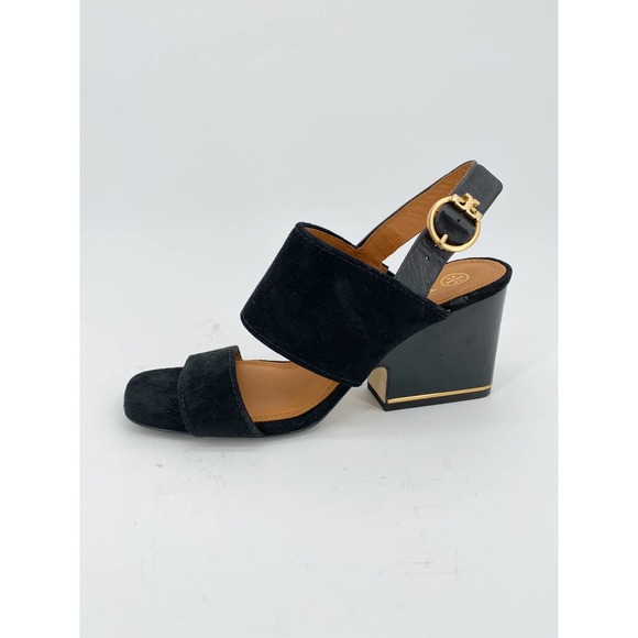 Tory Burch Shoes - Tory Burch Selby 75mm Block Heel Sandal Suede